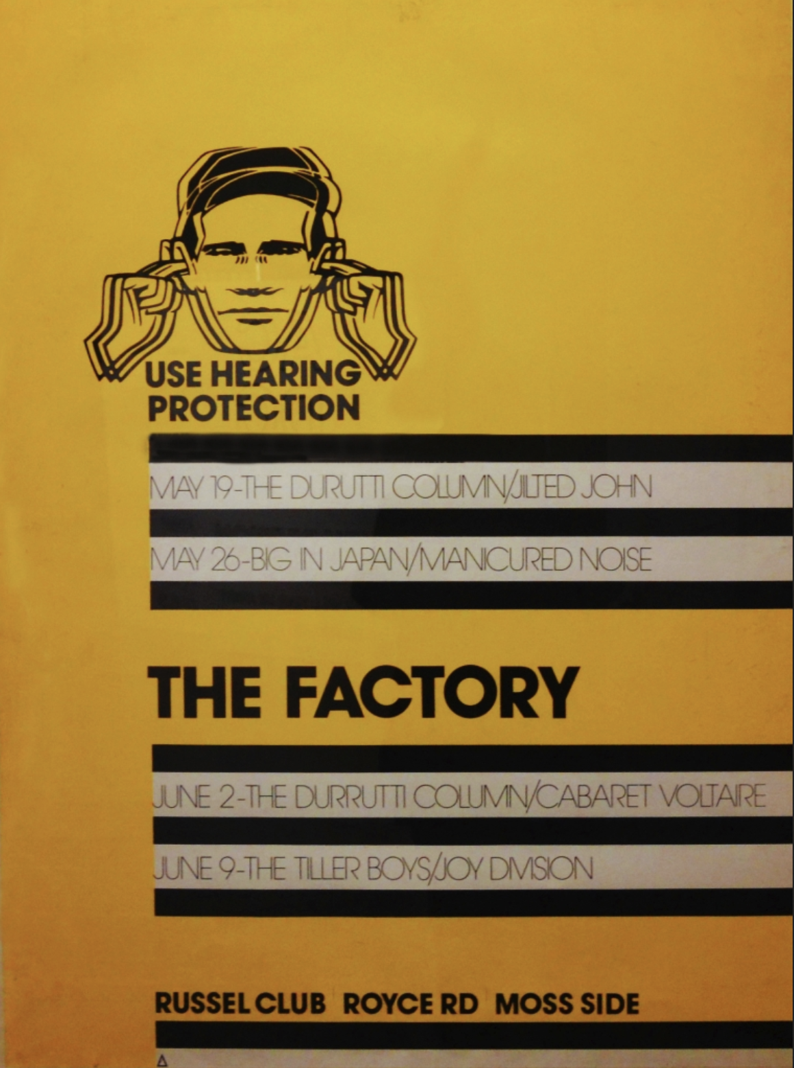 Factory gig poster, 1978